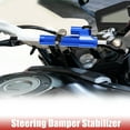 thumbnail image 2 of Unique Bargains Universal Motorcycle Steering Damper Blue Adjustable Linear Stabilizer for Scooters Steetbike, 2 of 6