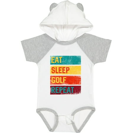 

Inktastic Golfing Gift Eat Sleep Golf Repeat Gift Baby Boy or Baby Girl Bodysuit