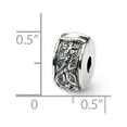 thumbnail image 2 of Sterling Silver Reflections Hinged Floral Clip Bead Charm - Measures 11.82x5.45mm Wide, 2 of 2
