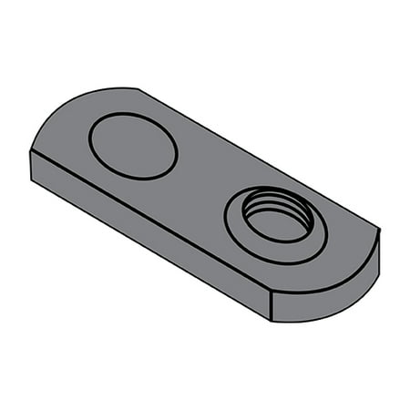 

8-32 One Projection Tab Weld Nut Plain Single (Pack Qty 1 000) BC-08NWP1