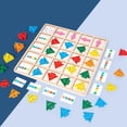 thumbnail image 4 of Juguetes Sensoriales de Madera Montessori, Rompecabezas de Pensamiento, Juego de Dirección Temprana Infantil Multifuncional, Color Cog Sunnimix Tablero sensorial a juego, 4 of 8