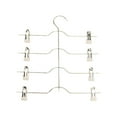 thumbnail image 2 of Goowood Skirt Hangers with Clips Space Saving Pants Hangers for Closet Organizers and Storage Multilayer Metal Pant Hanger White 1 Pack, 2 of 9