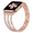 Rose Gold, variant on Beaded Bracelet Compatible with Apple Watch Bands 38/40/41/42/44/45/46/49mm Women, Dressy Fancy Stainless Steel Metal Elegant Jewelry Strap for iWatch