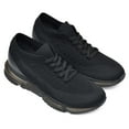 thumbnail image 5 of CMR CHAMARIPA Height Increasing Shoes For Men Hidden Heel Trainers Black Knit Sneakers Shoes 7CM / 2.76 Inches Taller, 5 of 6