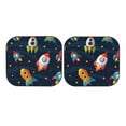 thumbnail image 7 of Kll Spaceships And Stars Windshield Sun Shade 2-Piece Foldable Car Front Window Sunshade For Most Sedans Suv Truck - Auto Sun Blocker Visor Protector Blocks Max Uv Rays - Large, 7 of 7