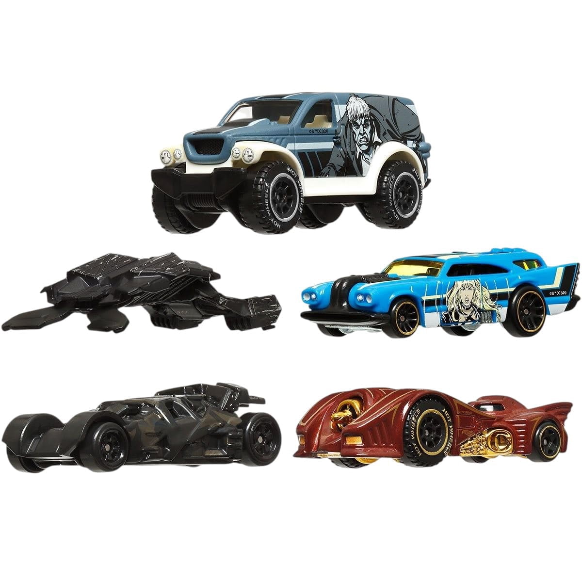 Hot Wheels Batman Die-Cast Vehicle Collection, 5-Pack Set, DC Comics HDG89-956M Mix 4 2024