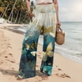 thumbnail image 1 of WILLBEST Pantalones Casuales para Mujer, Diseño Recortado Elegante con Bolsillos para Un Verano Sin Esfuerzo, Cómodos y Versátiles, Una Adición a Tu Guardarropa. Grande, 1 of 6