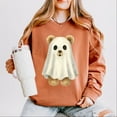 thumbnail image 6 of Watercolor Ghost Bear - Womens Lightweight Garment Dyed Sweatshirt, 6 of 6