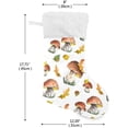 thumbnail image 3 of SKYSONIC Mushroom Christmas Stocking Personalized Large Candy Stocking Hanging Gift Xmas Stockings Decoration for Family Holiday Party Ornaments Decor Fireplace, 3 of 7