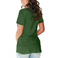 thumbnail image 2 of Women's T Shirts V Neck Casual Short Sleeve Summer Basic Tops Tees, 2 of 4