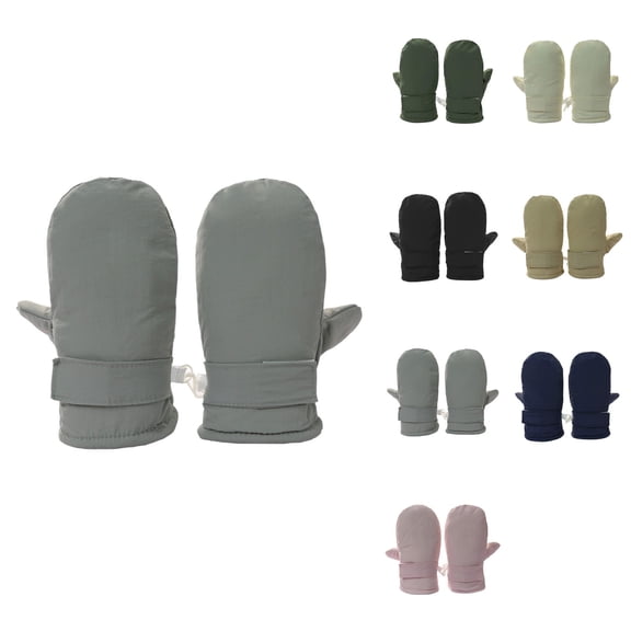 Kids Winter Warm Lined Thermal Insulated Mittens, Windproof Snowboard Cycling Gloves for Cold Weather Outdoor Activities