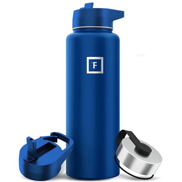 Botella de agua IRON °FLASK para acampar y hacer senderismo, 1,2 L, acero inoxidable