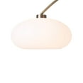 thumbnail image 4 of Morelli Arc Floor Lamp - 84 Weathered Brass & Walnut Dimmer Switch V-base, 4 of 14