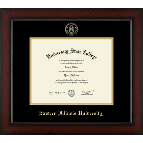Eastern Illinois University Diploma Frame, Document Size 10" x 8"