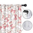 thumbnail image 4 of Blackout Kids Curtains,Pink Baseballs with Bows Pattern Childrens Insulated Curtains Set Of 2,Bedroom Essentials,Toddler Room Decor 42"x63", 4 of 5