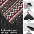 thumbnail image 3 of Boho Red Knitted Ethnic Pattern Kitchen Rugs Sets Of 3,Kitchen Runner Rugs Non Skid Washable,Decorative Kitchen Floor Mats for Kitchen,Sink,Laundry,17"x30"+ 17"x47" + 17"x59", 3 of 6