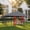 DoubleDoor-10X14FT, variant on 10X10FT Dog Kennel Outside Double Door Dog Kennel Outdoor with Feeding, Heavy Duty Outdoor Dog Crate Durable Dog Cage with Roof & Double Lock