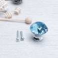 thumbnail image 7 of Uxcell Crystal Knobs Wardrobe Dresser Door Knobs Pull Handle for Home Kitchen Office Cupboard 10pcs Pale Blue, 7 of 7