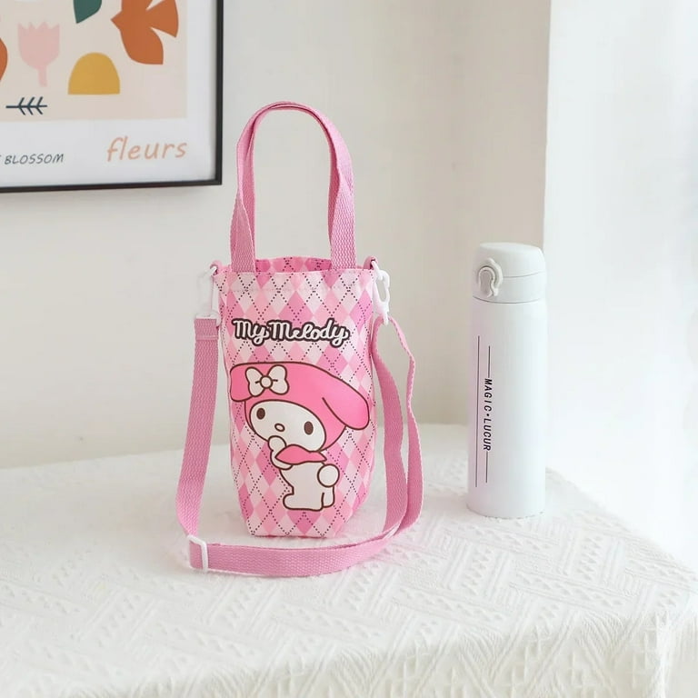 Kawaii Sanrio Water Bottle Pouch Hello Kitty Kuromi Water Cup