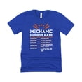 thumbnail image 4 of Mechanic Hourly Rate Shirt for Men Viral Sarcastic Price List Tee for Mechanics Vintage Royal Shirt Adult Large, 4 of 5
