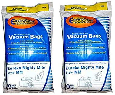 Eureka 3680 Sanitaire Style MM Mighty Mite Canister Vacuum Allergy Bag 602695 
