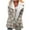 Gray, variant on Women's Winter Warm Jackets Fashion Zip Up Plus Size Plaid Printed Fashionable Long Sleeved Pocket Composite Plush Button Coat