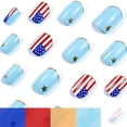 thumbnail image 4 of 4th Of July Nails, Independence Day Flag Fake Nail Art Nails Wear Nails 24PCS, 4 of 7