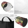thumbnail image 4 of Cesta para ropa sucia Ariel redonda de una sola capa, duradera, de tela Oxford, impermeable, portátil, plegable, para baño, bolsa de almacenamiento de ropa con asa, tamaño mediano., 4 of 7