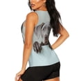 thumbnail image 3 of Lsque Adorable Puppy Portrait Printed Workout Tank Tops for Women, Athletic Sports Tank Tops, Compression Sleeveless Dry Fit Shirts,Sleeveless Yoga Shirt-XX-Large, 3 of 9