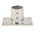 thumbnail image 2 of Boat Handrail Fitting Rectangular Base Silver Rugged Rustproof Boat Deck Handrail for Marine Yacht, 2 of 7