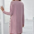 thumbnail image 4 of CEHVOM Robe Mini Décontractée à Manches Longues et Col Rond pour Femmes, 4 of 6