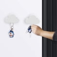 thumbnail image 2 of Llavero magnético, [paquete de 2] Gancho organizador de llavero magnético con llavero magnético adhesivo para puerta de pared - Blanco 10*3*5,5 cm JAMW Sencillez, 2 of 5