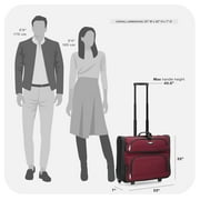 Travel Select Amsterdam Rolling Garment Bag, Red