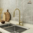 thumbnail image 3 of CASAINC Pull Down Sprayer Kitchen Faucet with Advanced Spray and Pull Out Spray Wand in Brushed Gold, 3 of 4