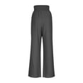 thumbnail image 6 of QUNYINEY Wide Leg Women Pants Palazzo Casual High Waisted Floral Trousers with Pockets Drawstring Elastic Waist Loose Fit Baggy Women Trouser Pants, 6 of 6