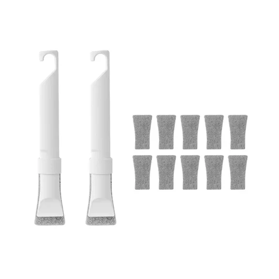 12 Piece Cleaning Brush and Cloth Set for Corners, Grooves, and Hard Surfaces