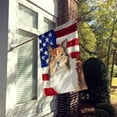 thumbnail image 2 of Patriotic USA Sheltie House Flag, 2 of 4