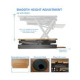 thumbnail image 2 of Pemberly Row 32" Height Adjustable Standing Desk Converter Bundle in Teak Wood, 2 of 8