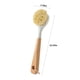thumbnail image 3 of Cepillo para lavar platos con mango | Cepillo de cerdas de sisal para ollas, sartenes, platos | Herramienta de limpieza del fregadero de la cocina | Mango de madera duradero | Quitamanchas que no, 3 of 6