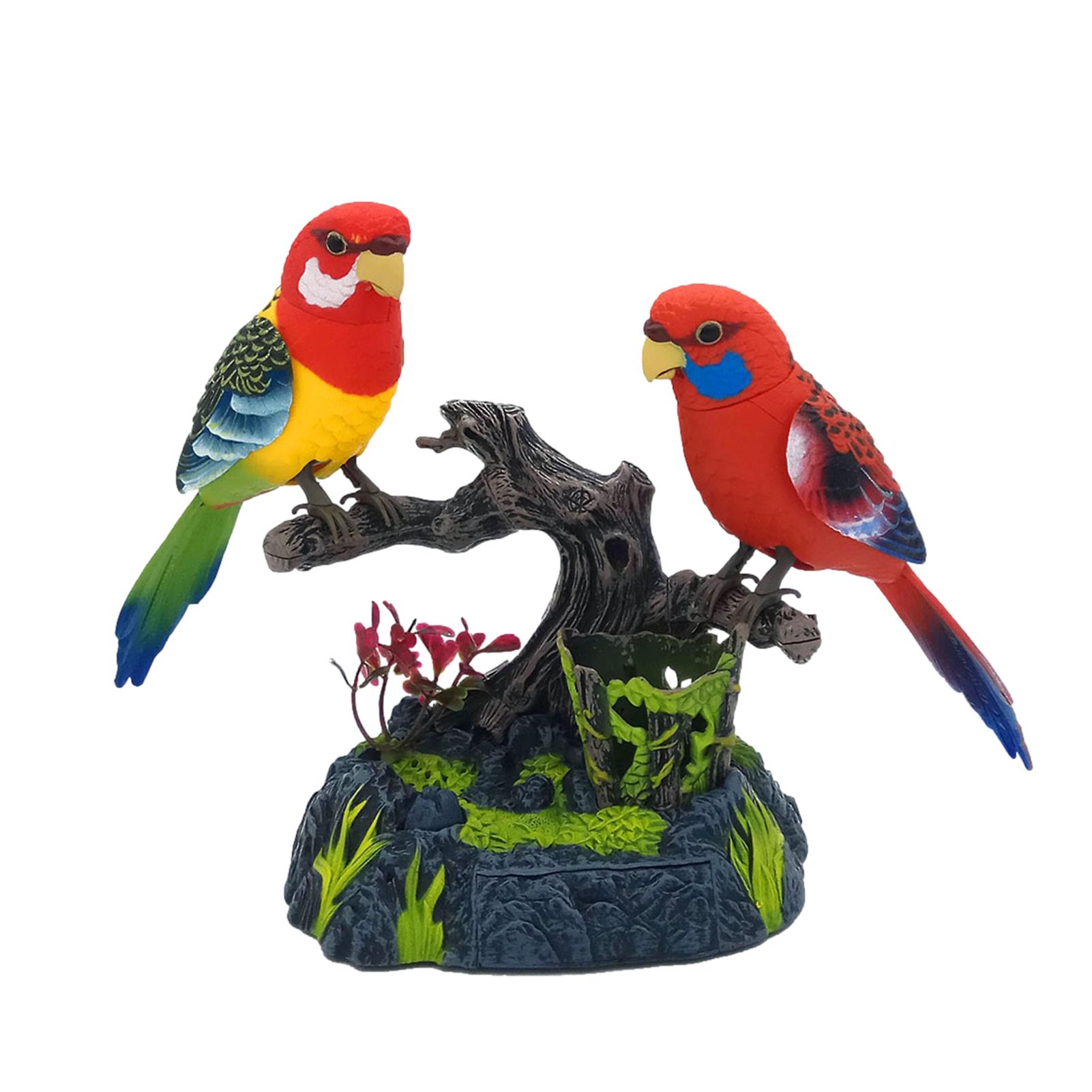 Talking Parrot Cute Electric Battery Operated Control Voice