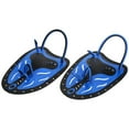 thumbnail image 2 of WHALE Swimming Diving Hand Fins Paddles Webbed Training Fin Scuba Equipment (Blue S), 2 of 8