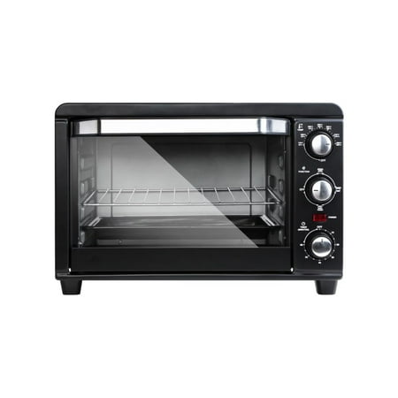 

Oven Multi-function Stainless Steel Finish with Timer - Toast - Bake Settings 1200 Watts of Power Includes Baking Pan and Rack