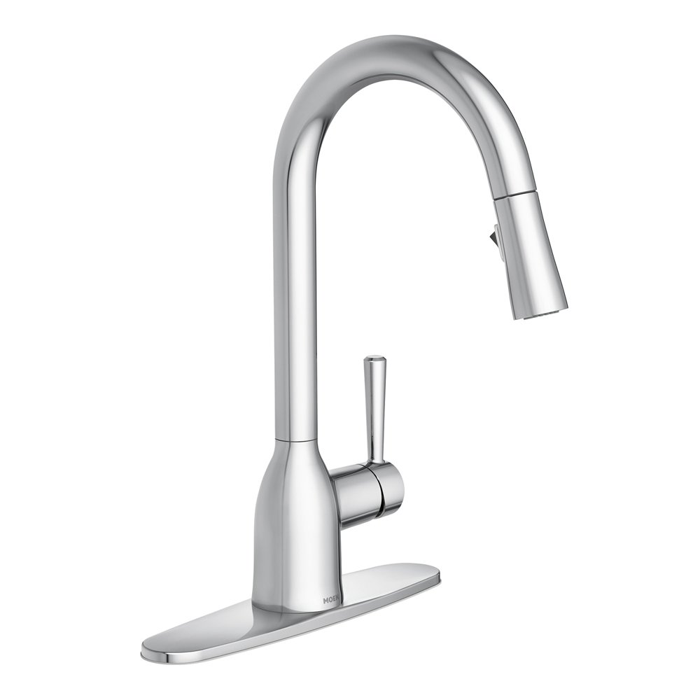 Moen 87233 Adler 1.5 GPM Single Hole Pull Down Kitchen Faucet Chrome