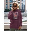 thumbnail image 2 of Abstract Poster I Love You Hoodie Women -Image by Shutterstock, Female x-Large, 2 of 4