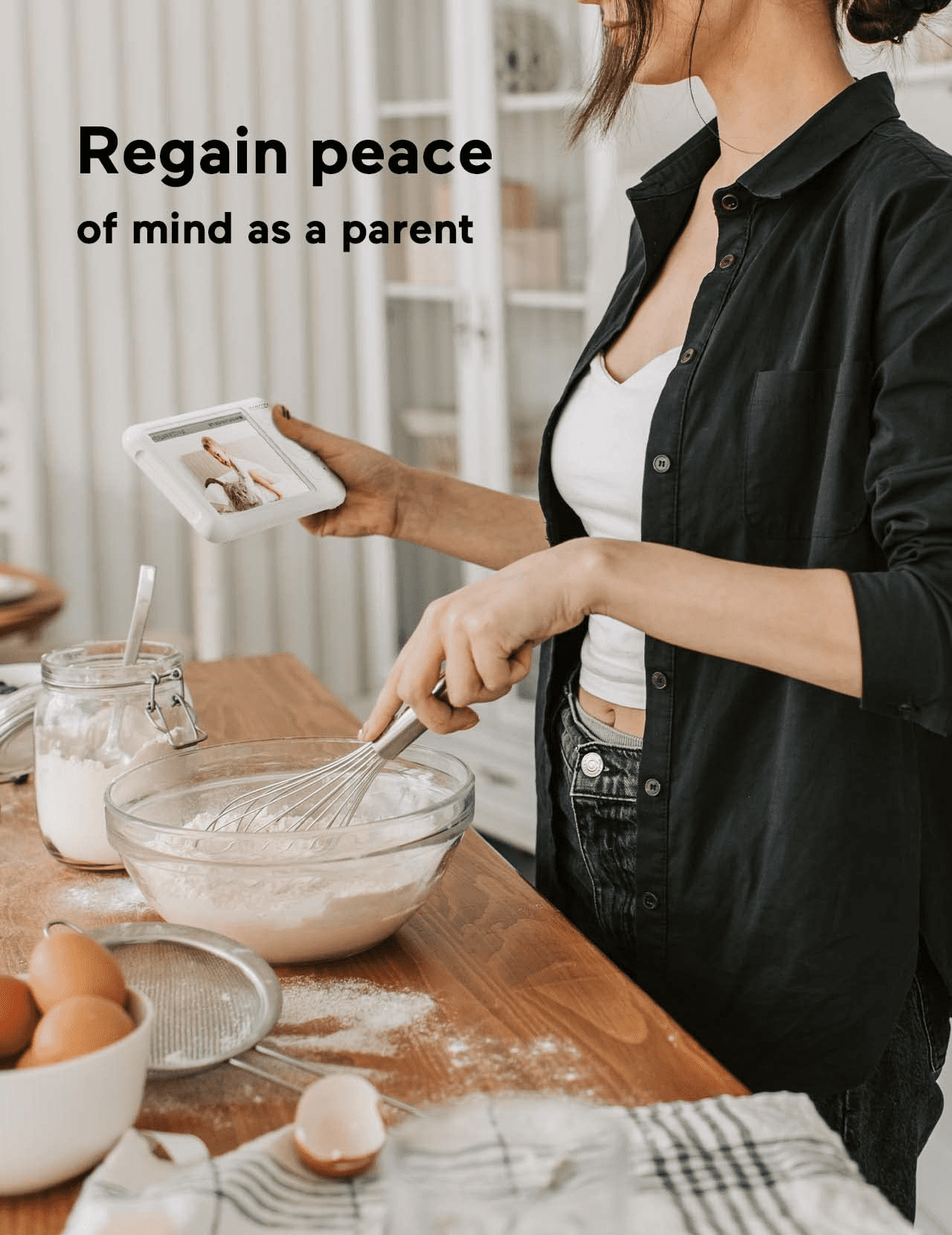 Momcozy Video Baby Monitor, 5'' Display, 1080P HD, Infrared Night Vision, Long Range, 2-Way Talk