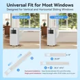 thumbnail image 3 of Akires Portable Air Conditioner 8000 BTU Ashrae, 3-in-1 AC Unit for Room with Remote, 350 Sq.Ft, 24H Timer, Window Kit for Bedroom, 3 of 8
