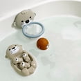 thumbnail image 2 of Baby bath water toy - Otter Family Tub Toy Bathtub Floating Toy for Kids - Soft Vinyl and ABS Plastic Material (Otter+net fishing+1 ball), 2 of 3