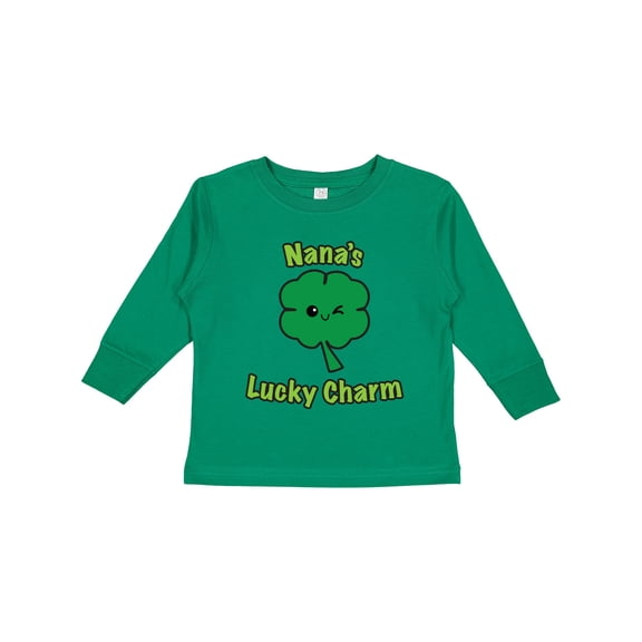 Inktastic Nana's Lucky Charm Boys or Girls Long Sleeve Toddler T-Shirt