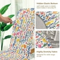 thumbnail image 5 of Yayeee 2 Pack Dining Chair Covers Stretch Parson Chairs Slipcovers Seat Protector, Yellow Wildflower Pattern, 5 of 6