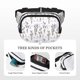 thumbnail image 5 of Fotbe Lavender Flowers Cangurera Cuadrada con Estampado de Doble Capa, Bolsa de Cintura Ajustable Mini para Hombres y Mujeres, 5 of 9